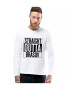 THEICONIC Bluza barbati alba - Straight Outta Brasov - Pled.ro