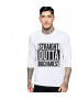 THEICONIC Bluza barbati alba - Straight Outta Bucuresti - Pled.ro