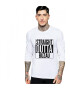 THEICONIC Bluza barbati alba - Straight Outta Buzau - Pled.ro