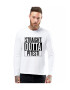 THEICONIC Bluza barbati alba - Straight Outta Pitesti - Pled.ro