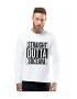 THEICONIC Bluza barbati alba - Straight Outta Suceava - Pled.ro