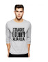 THEICONIC Bluza barbati gri cu text negru - Straight Outta Alba Iulia - Pled.ro