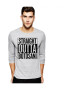 THEICONIC Bluza barbati gri cu text negru - Straight Outta Botosani - Pled.ro