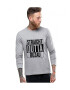 THEICONIC Bluza barbati gri cu text negru - Straight Outta Buzau - Pled.ro