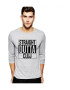 THEICONIC Bluza barbati gri cu text negru - Straight Outta Cluj - Pled.ro