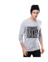 THEICONIC Bluza barbati gri cu text negru - Straight Outta Floreasca - Pled.ro