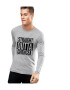 THEICONIC Bluza barbati gri cu text negru - Straight Outta Ghencea - Pled.ro