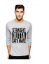 THEICONIC Bluza barbati gri cu text negru - Straight Outta Satu Mare - Pled.ro