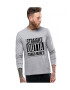 THEICONIC Bluza barbati gri cu text negru - Straight Outta Targu Mures - Pled.ro