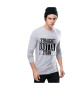 THEICONIC Bluza barbati gri cu text negru - Straight Outta Titan - Pled.ro