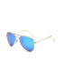 THEICONIC Ochelari de soare Aviator Bleu cu Auriu - Pled.ro