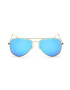 THEICONIC Ochelari de soare Aviator Bleu cu Auriu - Pled.ro