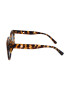 THEICONIC Ochelari de Soare Dama Rectangular Oversized Maro Leopard - Pled.ro