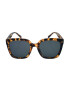 THEICONIC Ochelari de Soare Dama Rectangular Oversized Maro Leopard - Pled.ro