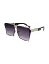 THEICONIC Ochelari de soare Rectangular Plat Gri Argintiu lentila degrade - Pled.ro