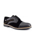 THEICONIC Pantofi Casual Barbatesti Negri cu insertii - Pled.ro