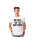 THEICONIC Tricou alb barbati - No pants - Pled.ro