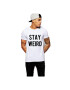 THEICONIC Tricou alb barbati - Stay Wired - Pled.ro