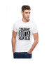 THEICONIC Tricou alb barbati - Straight Outta Alba Iulia - Pled.ro