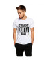 THEICONIC Tricou alb barbati - Straight Outta Arad - Pled.ro