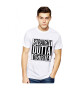 THEICONIC Tricou alb barbati - Straight Outta Bistrita - Pled.ro