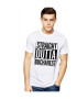 THEICONIC Tricou alb barbati - Straight Outta Bucuresti - Pled.ro