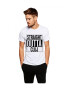 THEICONIC Tricou alb barbati - Straight Outta Cluj - Pled.ro