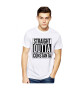 THEICONIC Tricou alb barbati - Straight Outta Constanta - Pled.ro