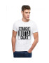 THEICONIC Tricou alb barbati - Straight Outta Galati - Pled.ro