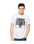 THEICONIC Tricou alb barbati - Straight Outta Tei - Pled.ro