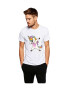 THEICONIC Tricou barbati alb - Cool Unicorn - Pled.ro