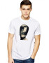 THEICONIC Tricou barbati alb - Dali - Globul - Pled.ro