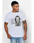 THEICONIC Tricou barbati alb - Dali - I want CASH - Pled.ro