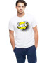 THEICONIC Tricou barbati alb - Smile - Pled.ro