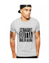 THEICONIC Tricou barbati gri cu text negru - Straight Outta Balta Alba - Pled.ro