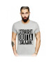 THEICONIC Tricou barbati gri cu text negru - Straight Outta Salajan - Pled.ro