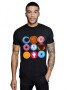 THEICONIC Tricou barbati negru - Circle - Pled.ro