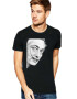 THEICONIC Tricou barbati negru - Dali - Portret - Pled.ro