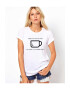 THEICONIC Tricou dama alb - Cup of care - Pled.ro