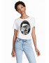 THEICONIC Tricou dama alb - Dali - The Watcher - Pled.ro