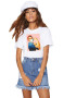 THEICONIC Tricou dama alb - Girl Power in Pandemie - Pled.ro