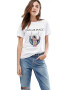 THEICONIC Tricou dama alb - Give me space - Pled.ro