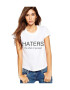 THEICONIC Tricou dama alb - HATERS - Pled.ro