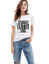 THEICONIC Tricou dama alb - Straight Outta Sibiu - Pled.ro