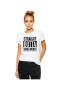 THEICONIC Tricou dama alb - Straight Outta Targu Mures - Pled.ro