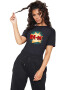 THEICONIC Tricou dama negru - Bye Bye - Pled.ro