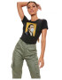 THEICONIC Tricou dama negru - Dali in Pandemie - Pled.ro