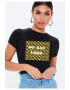 THEICONIC Tricou dama negru - No Bad Vibes - Pled.ro