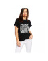 THEICONIC Tricou dama negru - Straight Outta Berceni - Pled.ro