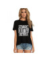 THEICONIC Tricou dama negru - Straight Outta Bistrita - Pled.ro